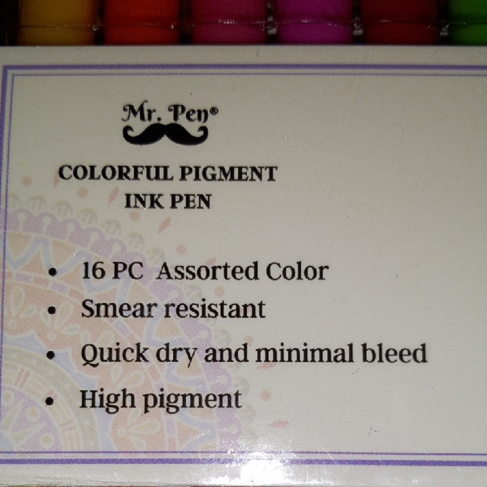 Mr. Pen Colorful Pigment Ink Pens Set - Picture 3 of 5